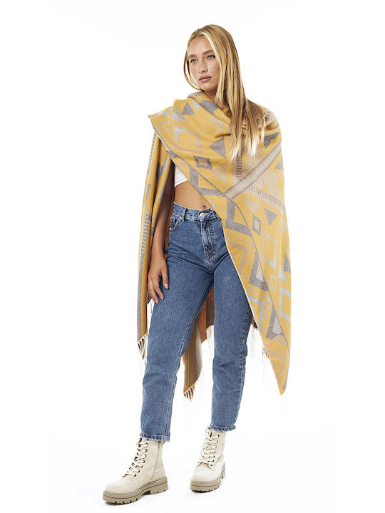 Verde Women's Midi Cape YELLOW