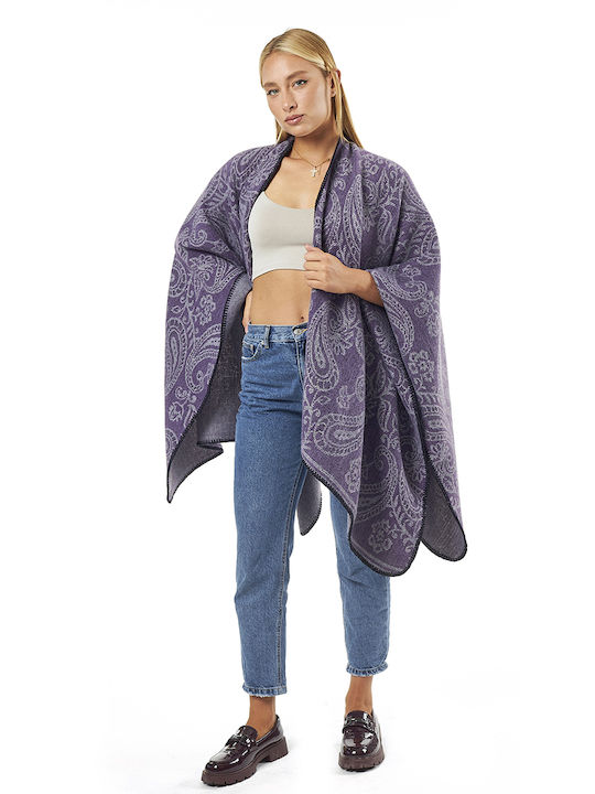 Verde Women's Midi Cape Purple