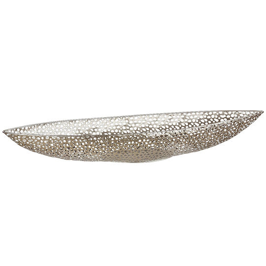 ArteLibre Декоративна купа Металик Екрю 19x59x7см 1бр