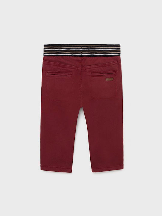 Mayoral Kids Trousers Burgundy