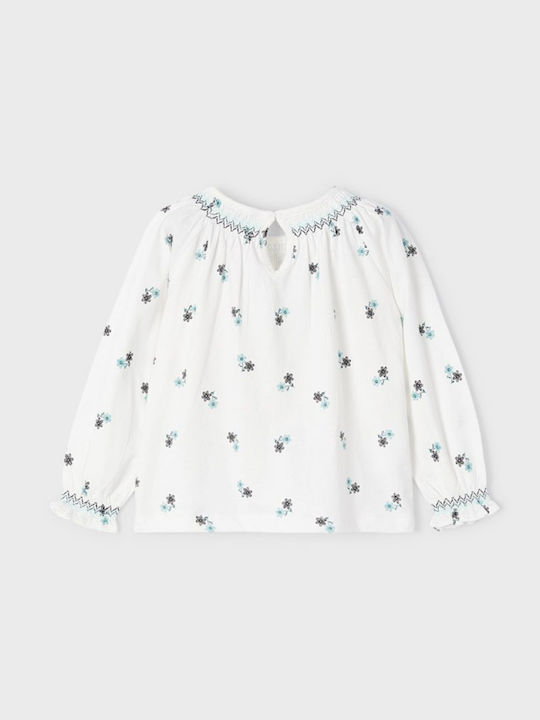 Mayoral Kids Blouse Long Sleeve Ecru