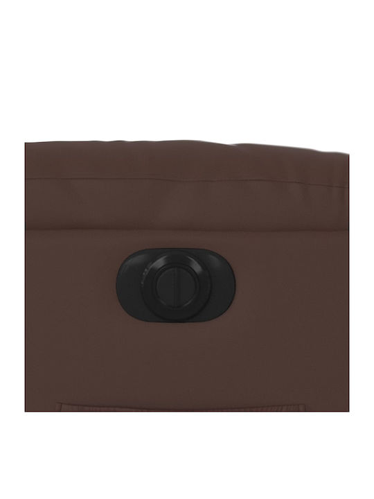 Fotoliu Relax cu Puf din Piele Ecologică Synthetic Leather 75.5x93x99.5cm
