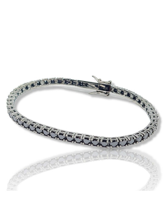 Mentzos Bracelet Riviera made of Silver with Zircon