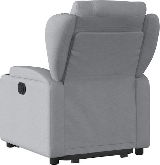 Fotoliu Relax cu Puf Gri deschis 77x94.5x100cm