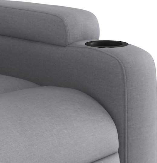 Fotoliu Relax cu Puf Gri deschis 77x94.5x100cm