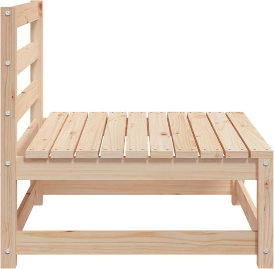Outdoor-Sessel Hölzernes Solid Pine Wood Solid Pine Wood 70x70x67εκ.