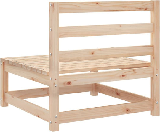 Outdoor-Sessel Hölzernes Solid Pine Wood Solid Pine Wood 70x70x67εκ.