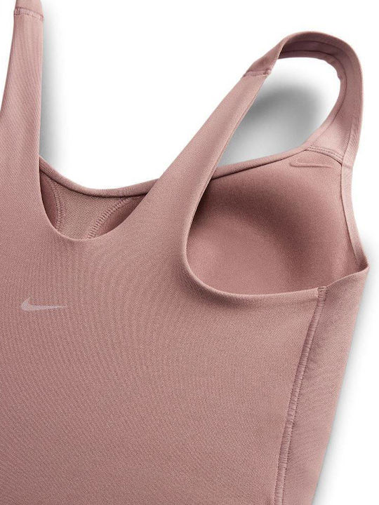 Dri-Fit Alate Bra Tank Γυναικείο Μπουστάκι Mauve