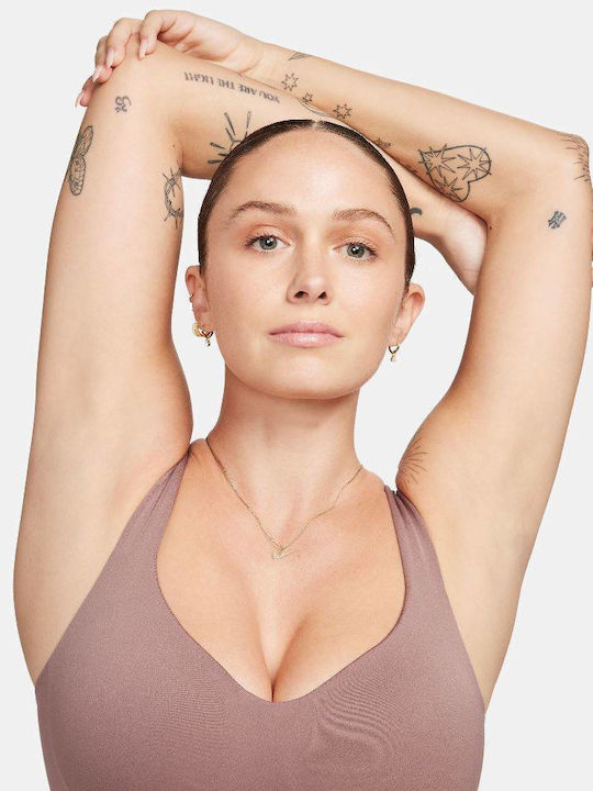 Dri-Fit Alate Bra Tank Γυναικείο Μπουστάκι Mauve