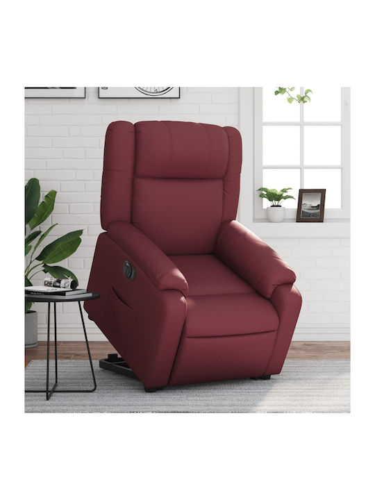 Фотьойл Relax С поставка за крака Бургундско 77x95x99см