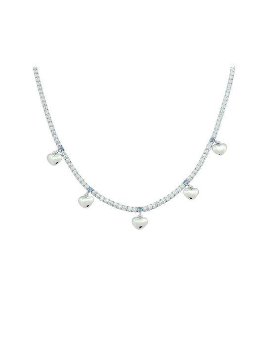 Kosmima Michalis Necklace from Silver with Zircon