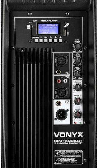 Vonyx SPJ-1500ABT MP3 178.045 Active Speaker PA 400W with Woofer 15" 35x43.5x70cm.