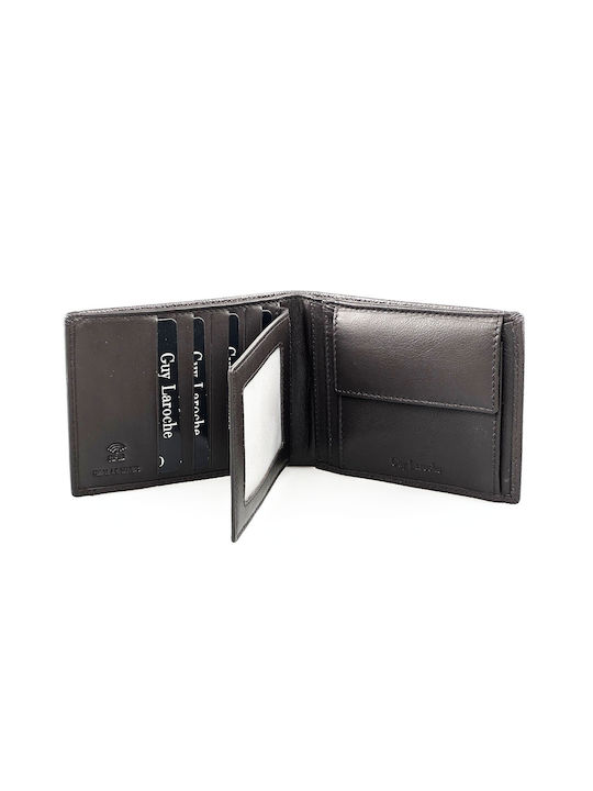 Guy Laroche Men's Leather Wallet with RFID Brown