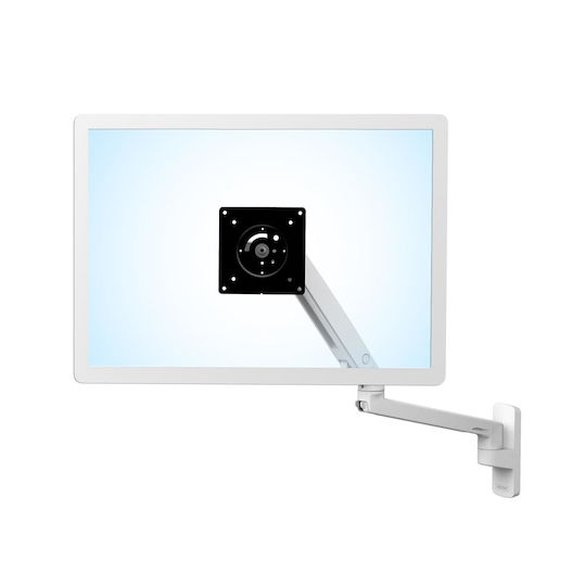 Ergotron Wall Mounted Stand Monitor up to 34" with Arm White (45-505-216)