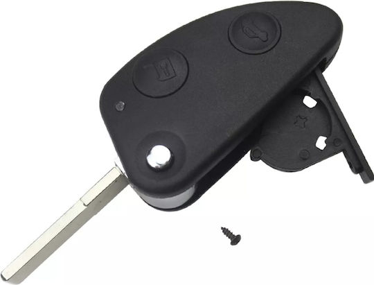 Alfa Romeo Carcasă cheie auto cu lamă Pliabil cu 2 butoane pentru Alfa Romeo