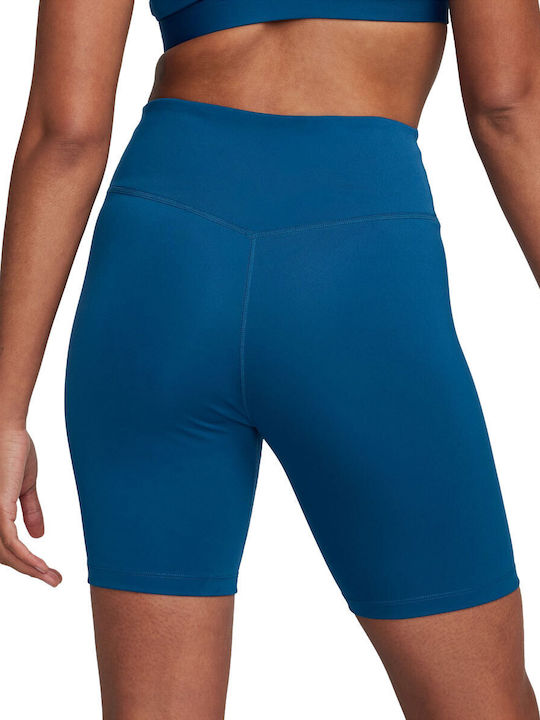 Nike One Mid-rise 7" Women's Bike Training Legging Dri-Fit Court Blue