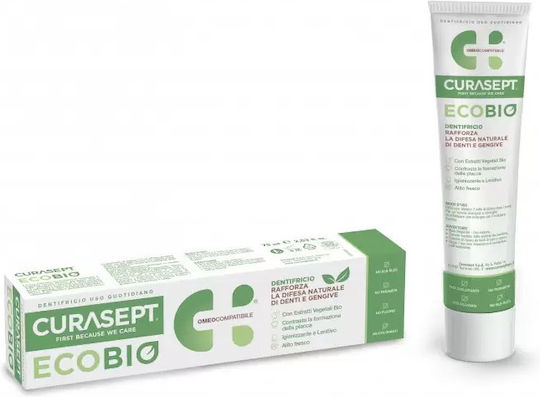 Curasept Ecobio With Natural Extracts Οδοντόκρεμα κατά της Πλάκας 75ml