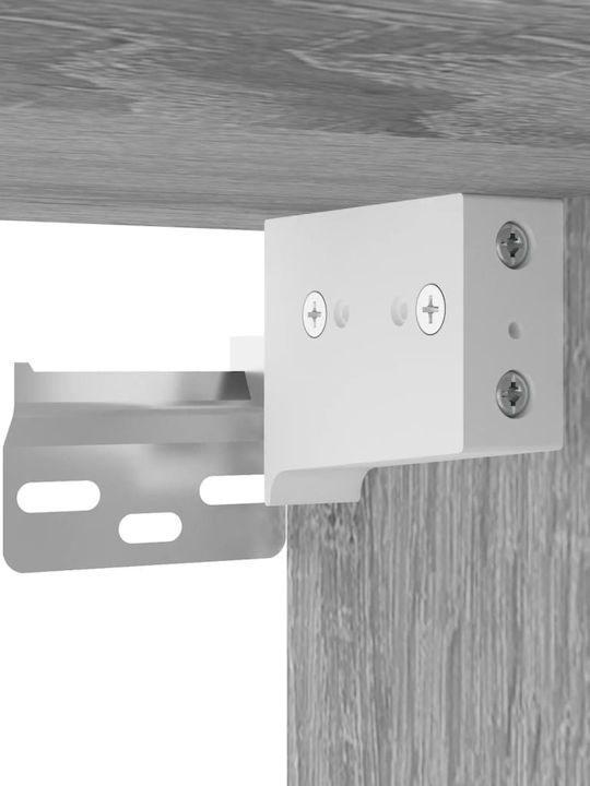 Wohnzimmer TV-Einheit Grey Sonoma mit Beleuchtung L80xB30cm