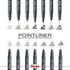 Pentel Drawing Marker Black 1pcs