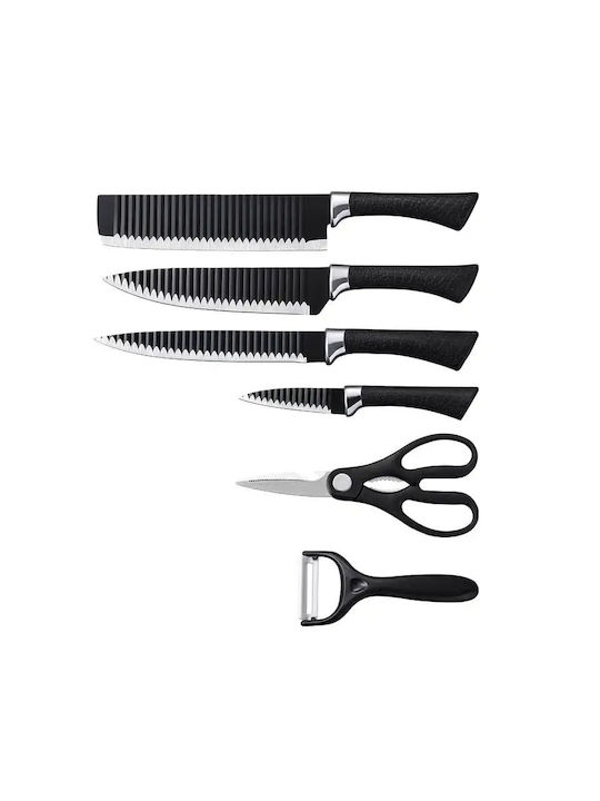 To megalo pazari Knife Set from Stainless Steel 6pcs
