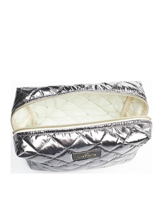 Damen Necessaire in Silber Farbe 23cm