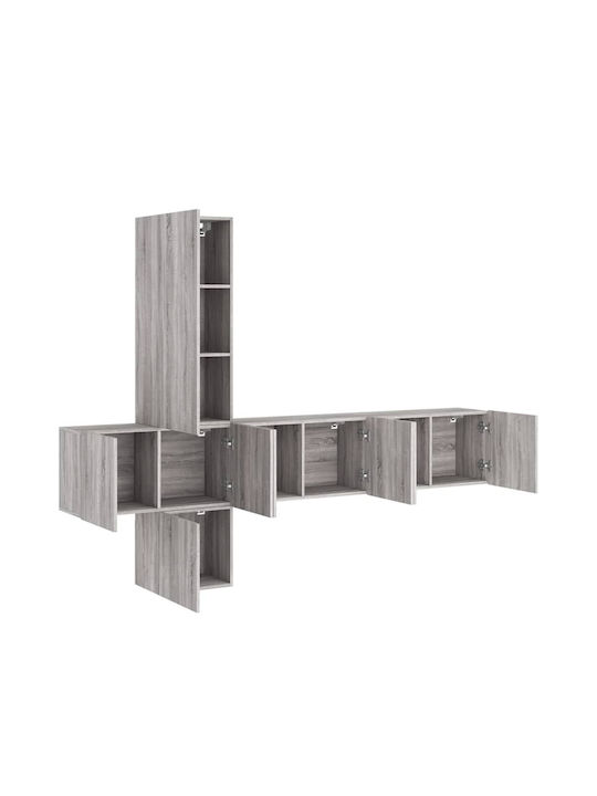 Wohnzimmer TV-Einheit Grey Sonoma L80xB30xH102cm
