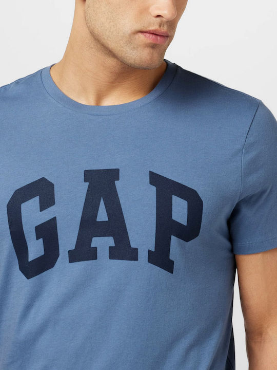 GAP Men's Short Sleeve Blouse Blue