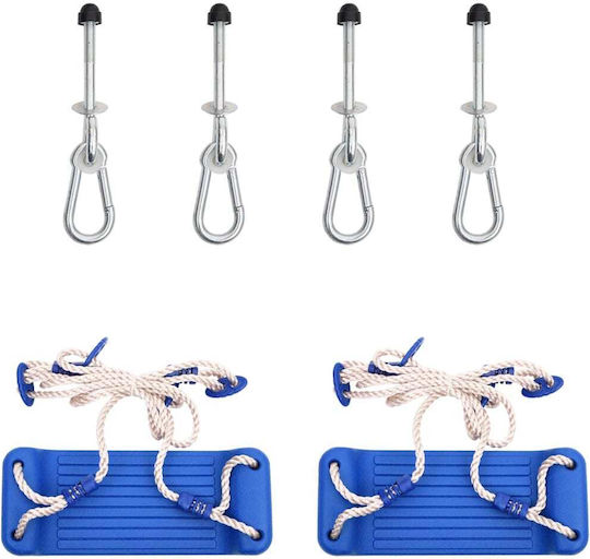 vidaXL Plastic Hanging Swing Blue
