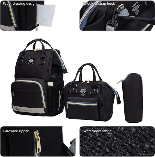 Lequeen Diaper Bag Black