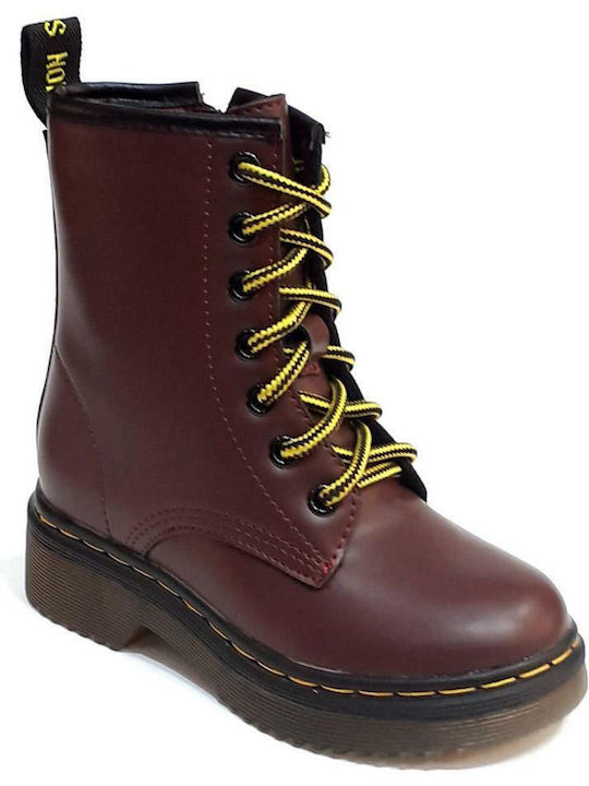 Giglio Kids Boots with Zipper Burgundy