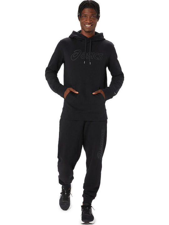 ASICS Sweatshirt with Hood Black
