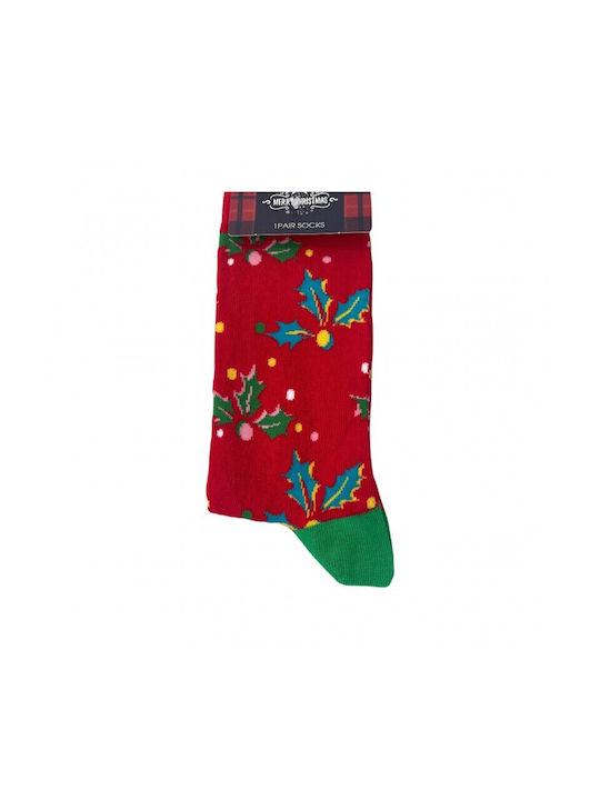 Ekmen Men's Christmas Socks RED