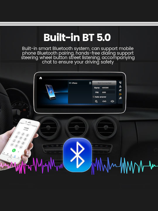Carmedia Car Audio System for Mercedes-Benz B Class 2012-2015 with Touch Screen 10.25" Bluetooth USB Wi-Fi GPS Apple CarPlay Android Auto