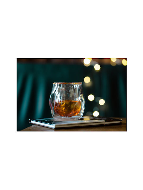 Vialli Design Pahar Whiskey din Sticlă în Culoarea Gri 320ml
