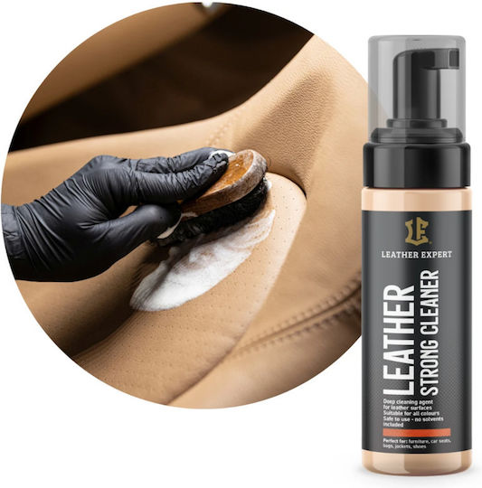 Leather Expert Αφρός Καθαρισμού για Δερμάτινα Μέρη Αυτοκινήτου 200ml