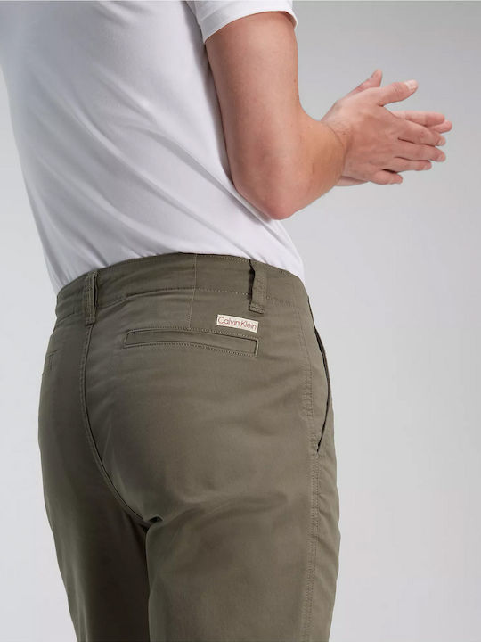 Παντελόνι Chino σε Slim Εφαρμογή Χακί