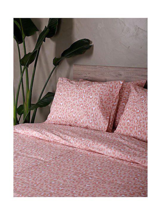 Sunshine Feelings 2044 Pillowcase Set with Envelope Cover Pink 2044 50x70cm.