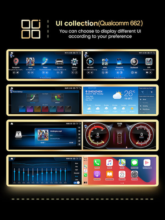 Carmedia Car Audio System for Mercedes-Benz B Class 2012-2015 Bluetooth USB Wi-Fi GPS Apple CarPlay Android Auto with 12.5 Inch Touch Screen