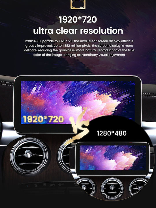Carmedia Car Audio System for Mercedes-Benz B Class 2012-2015 Bluetooth USB Wi-Fi GPS Apple CarPlay Android Auto with 12.5 Inch Touch Screen