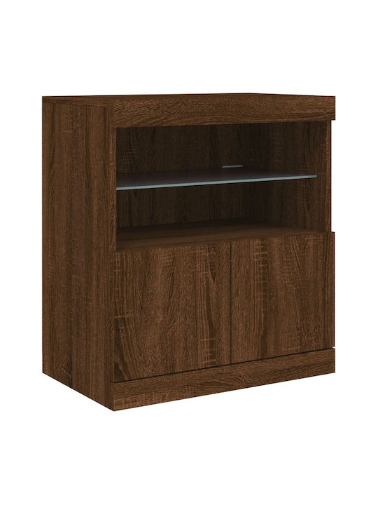 Sideboard Wooden Brown Oak 60x37x67cm