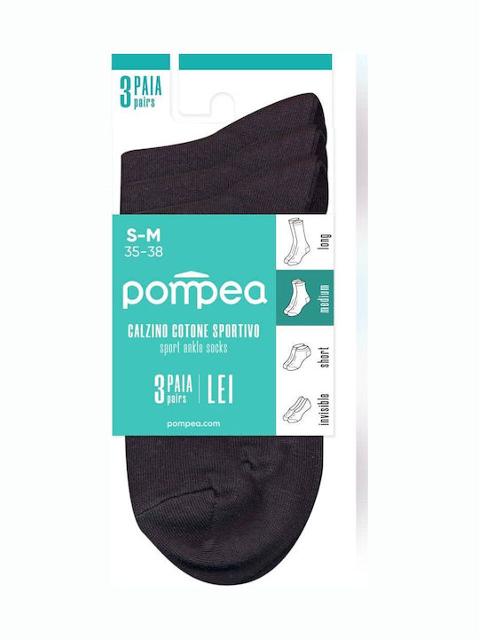 Pompea Дамски Чорапи с Дизайн White 3Пакет Pompea Дамски Чорапи с Дизайн White 3Пакет