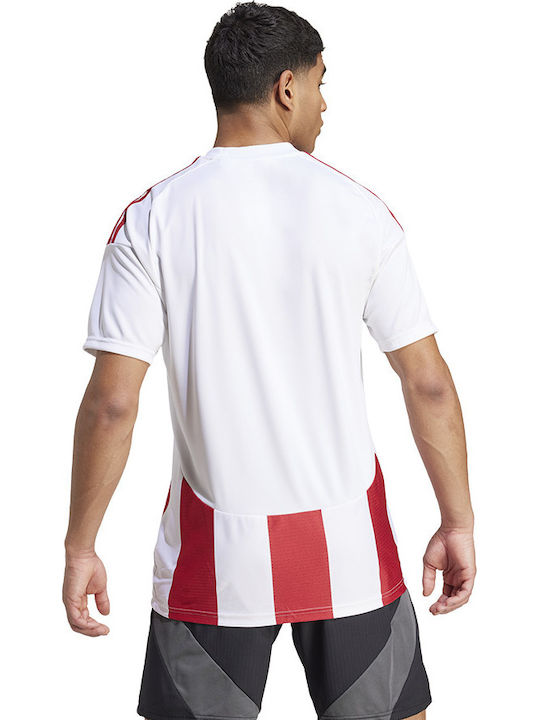 adidas Striped 24 Aeroready T-shirt Λευκό