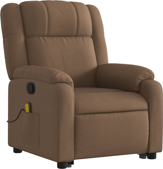 Fotoliu Relax Masaj cu Puf Maro 77x95x99cm