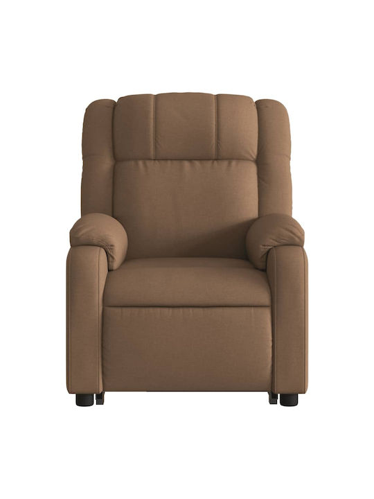 Πολυθρόνα Relax Massage με Υποπόδιο Καφέ 77x95x99cm