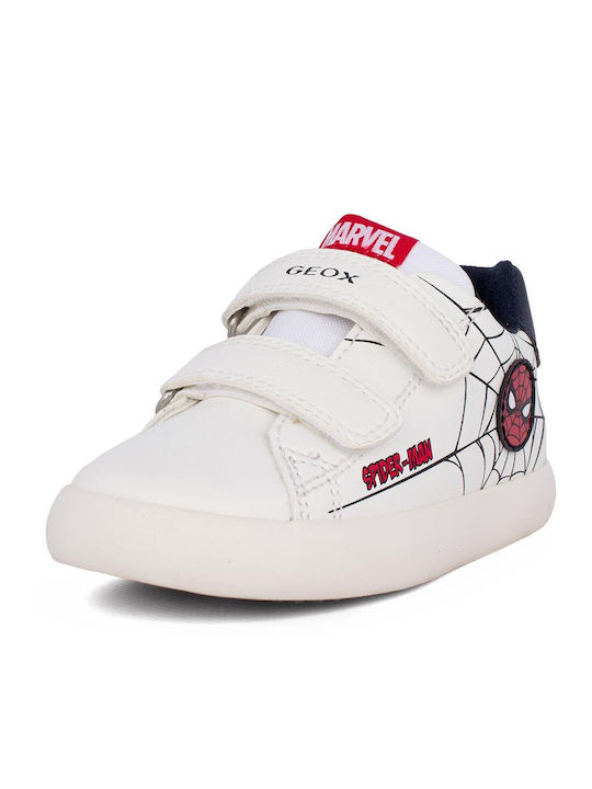Geox Παιδικά Sneakers B Gisli Ανατομικά Λευκά