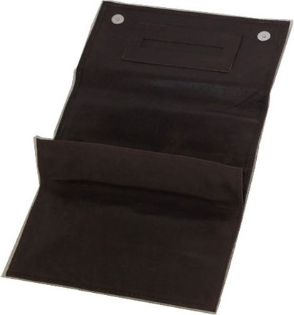 Mario Rossi Tobacco Pouch With Magnetic Clasp 15.5x8.5cm Brown