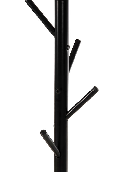 Freebox Metallic Coat Rack Black 48x48x173cm