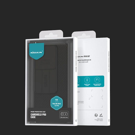 Nillkin Camshield Pro Задна корица Силикон / Пластмаса Черен (Redmi Note 13 Pro 5G / Poco X6)