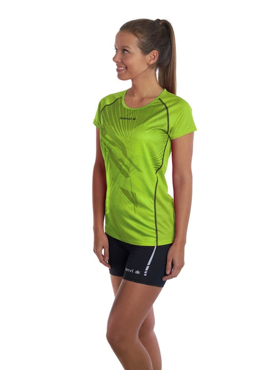 Luanvi Femeie Sport Tricou Uscare rapidă Cu buline Verde