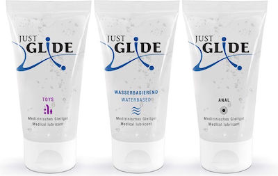 Just Glide Lubricants Set 3 x 50ml Gel Strawberry 150ml